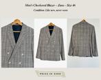 Men’s Checkered Blazer – Zara – Size 46 – Like New, Ophalen of Verzenden, Zo goed als nieuw, Maat 46 (S) of kleiner