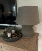 Brynxz majestic lanp rond met linnen kap in de kleur stone, Ophalen, Zo goed als nieuw, Rond