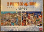 Comic collection puzzels 2x, Ophalen of Verzenden, 500 t/m 1500 stukjes, Zo goed als nieuw, Legpuzzel