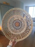 Wanddecoratie rieten mand, Huis en Inrichting, Woonaccessoires | Schalen en Manden, Ophalen, Gebruikt, Schaal, Rond