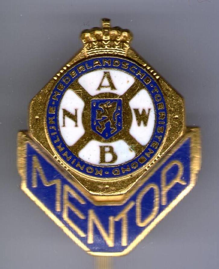 ANWB wegenwacht email op koper speldje 13x15 ( U_151a ), Verzamelen, Speldjes, Pins en Buttons, Zo goed als nieuw, Speldje of Pin