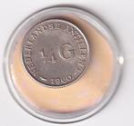 Nederlandse Antillen 1/4 Gulden 1960 met randtikje en Patina, Koningin Juliana, Verzenden, Zilver, 25 cent