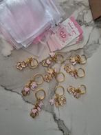 9 Babyshower Bedankjes Sleutelhangers + Zakjes & Kaartjes, Ophalen of Verzenden, Nieuw, Kraamcadeau