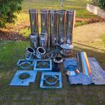 Zgan set rvs dubbelwandige kachelpijpen diameter 150/200 mm, Huis en Inrichting, Kachels, Ophalen, Gebruikt, Houtkachel, Vrijstaand