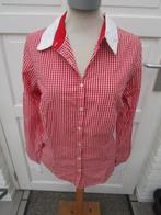 Rood pepita getailleerd Tommy Hilfiger stretchbloesje maat M, Kleding | Dames, Blouses en Tunieken, Zo goed als nieuw, Rood, Tommy Hilfiger