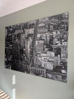 Canvas met zwart wit foto New York 140x200, Huis en Inrichting, Woonaccessoires | Schilderijen, Tekeningen en Foto's, Ophalen