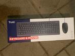 Trust toetsenbord in verpakking, Computers en Software, Toetsenborden, Ophalen of Verzenden, Qwerty, Nieuw, Bedraad