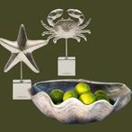 Rivièra maison shell bow & RM crab statue  & zeester statue, Ophalen of Verzenden