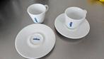 Lavazza Espresso Kopjes en Schotels - Set van 2, Ophalen of Verzenden, Zo goed als nieuw, Porselein, Kop en/of schotel