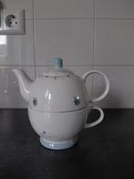 Theepot met kopje - 1 persoons By Jet ter Steege, Huis en Inrichting, Keramiek, Ophalen of Verzenden, Zo goed als nieuw, Overige stijlen