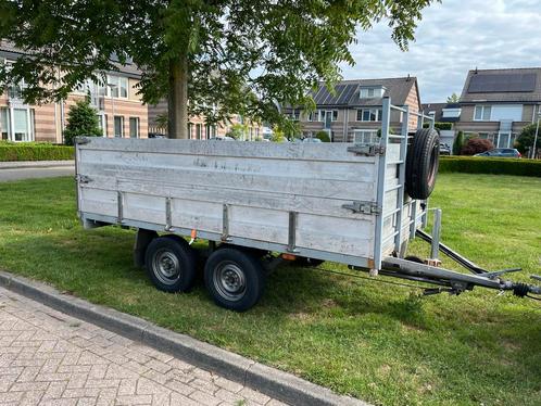 Pateauwagen aanhangwagen plateau tandem tandemasser, Auto diversen, Aanhangers en Bagagewagens, Gebruikt, Ophalen