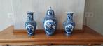 Antieke kaststel delfs blauw, Antiek en Kunst, Antiek | Vazen, Ophalen
