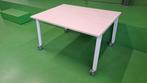 2x (school)tafels, Huis en Inrichting, Tafels | Eettafels, Ophalen, Gebruikt, Vier personen, Metaal