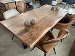 Magazijn leegverkoop boomstamtafel mangohout matrix zwart, Nieuw, Ophalen of Verzenden, Info@wkhome.nl, Argonweg 20 Amersfoort
