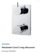 Caral afbouwdeel thermostaat 2 weg chroom, Ophalen of Verzenden, Nieuw, Chroom, Douche