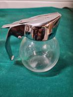 melkkan glas met schuif roestvrij, Antiek en Kunst, Ophalen of Verzenden