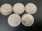 Zilveren guldens Nederland 1922, 1923, 1928, 1929, 1931., Postzegels en Munten, Munten | Nederland, Koningin Wilhelmina, 1 gulden