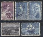 265 t/m 268  gebruikt ( Crisis-Curacao en Emma zegels 1934 ), Postzegels en Munten, Postzegels | Nederland, Verzenden, T/m 1940