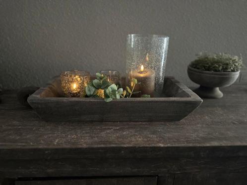 Oud houten bak met handvat, Huis en Inrichting, Woonaccessoires | Overige, Nieuw, Ophalen of Verzenden