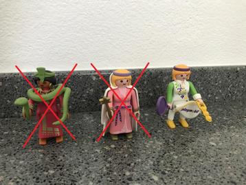 Playmobil tennister, speeltuin, werkster beschikbaar voor biedingen