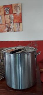 RVS Soepketel 50 liter, Huis en Inrichting, Keuken | Potten en Pannen, Inductieplaat, Zo goed als nieuw, Rvs, Ophalen