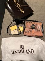 Da milano dames tas snake model, Ophalen of Verzenden, Zo goed als nieuw, Zwart, Schoudertasje