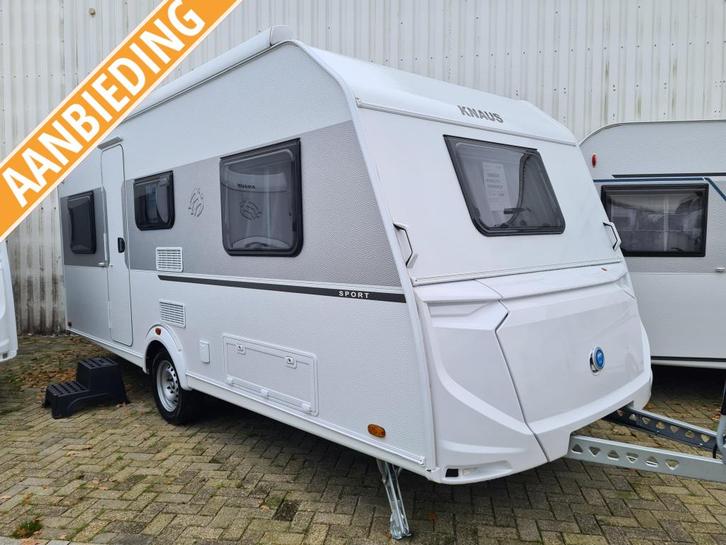 Knaus Sport 500 EU Cassetteluifel, Caravans en Kamperen, Caravans, Bedrijf, tot en met 4, 1000 - 1250 kg, Standaardzit, Knaus