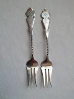 2 antiek zilveren vorkjes - Biedermeier - 835, Ophalen of Verzenden