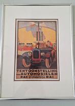ingelijste prent reproductie autorai 1924 klassieke auto rai, Ophalen of Verzenden, Gebruikt, Auto's