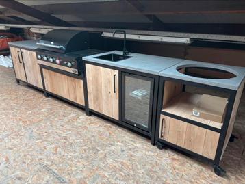 Modulaire Buitenkeuken kamado green egg The bastard beschikbaar voor biedingen