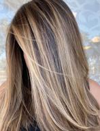 2 banen Hair Weft/Clip in, Ophalen of Verzenden, Zo goed als nieuw, Pruik of Haarverlenging