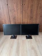 2x Dell Monitor 24 inch, Computers en Software, Monitoren, Ophalen, Gebruikt, In hoogte verstelbaar, Full HD
