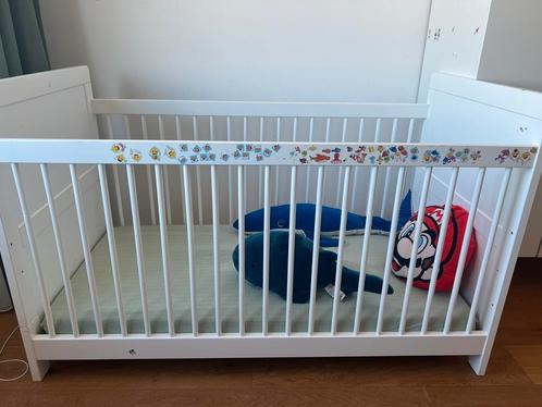 Bopita Mix & Match cotbed 70* 140 wit, Kinderen en Baby's, Kinderkamer | Bedden, Gebruikt, Minder dan 140 cm, 70 tot 85 cm, Matras