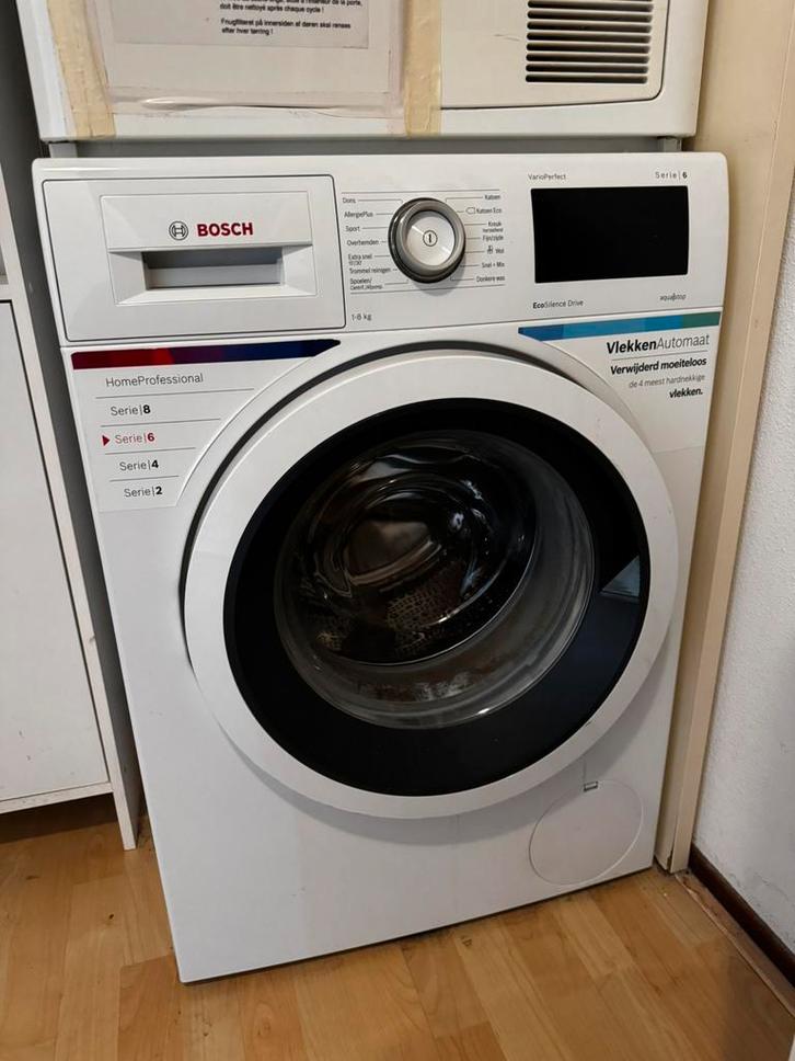Bosch Serie 6 HomeProfessional wasmachine – 8kg – EcoSilence, Witgoed en Apparatuur, Wasmachines, Zo goed als nieuw, Voorlader