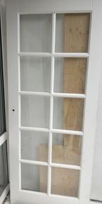 Binnendeur | twee stuks, Doe-het-zelf en Verbouw, Deuren en Horren, 80 tot 100 cm, Gebruikt, Glas, Ophalen