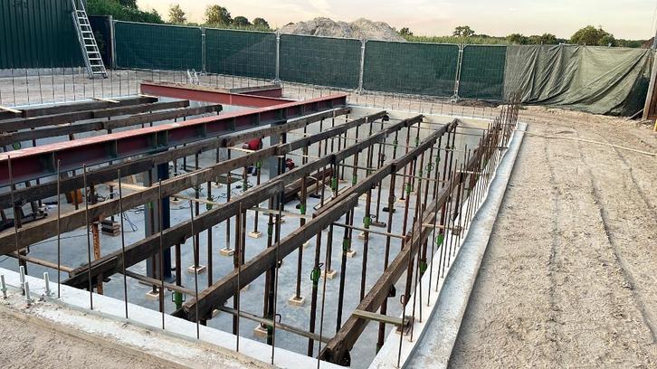 125x bouwstempels in goede staat, Doe-het-zelf en Verbouw, Steigers, Gebruikt, Overige typen, 2 tot 5 meter, Ophalen