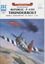 Papieren bouwplaat jachtvliegtuig P-47D Thunderbolt, Overige merken, Groter dan 1:72, Ophalen of Verzenden, Zo goed als nieuw