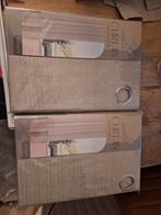 Gordijnen met ringen, 4 stuks, 140x260cm, Nieuw, Huis en Inrichting, 100 tot 150 cm, 200 cm of meer, Beige, Nieuw