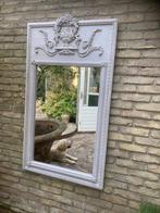 Antieke Spiegel met zeer fraaie Kuif, Ophalen, Rechthoekig, Minder dan 50 cm, 100 tot 150 cm