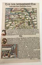 gekleurde houtsnede Brabant, 1548, Antiek en Kunst, Kunst | Etsen en Gravures, Ophalen of Verzenden