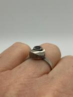 C329 Prachtige zilveren Karl Laine Finland (verstelbaar), Sieraden, Tassen en Uiterlijk, Ringen, Met kristal, 20 of groter, Ophalen of Verzenden