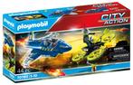 PLAYMOBIL 70780 PolitieJet drone Achtervolging 44 delig, Kinderen en Baby's, Speelgoed | Playmobil, Nieuw, Complete set, Ophalen of Verzenden