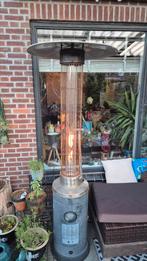 Terrasverwarming inclusief gasfles. Hoogte circa 210cm, Tuin en Terras, Terrasverwarmers, Ophalen, Zo goed als nieuw, Waterbestendig