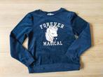 Zgan! Mooie donkerblauwe velours trui  van H&M! Mt.134/140, Meisje, Trui of Vest, H&M, Ophalen of Verzenden