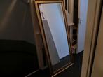 grote spiegel met houten omlijsting, Huis en Inrichting, Woonaccessoires | Spiegels, Ophalen, 125 cm of meer, Zo goed als nieuw