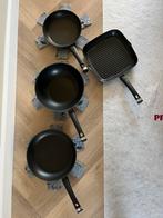 Herman den Blijker pannen set + wok., Huis en Inrichting, Keuken | Potten en Pannen, Verzenden, Zo goed als nieuw, Wok