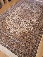 Vintage handgeknoopt perzisch oosters tapijt isfahan 315x184, Info@SlatsAntiek.nl, Tweedehands, Crème, Perzisch