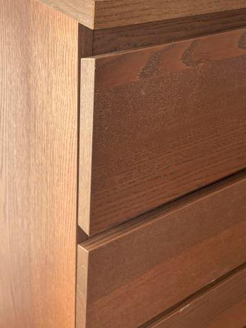 Twee IKEA MALM ladekast - eiken fineer - afbeelding 2