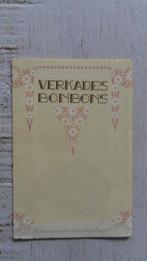 Verkade : Verkade bonbons folder / prijslijst, Verzamelen, Merken en Reclamevoorwerpen, Ophalen of Verzenden, Zo goed als nieuw