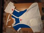 Zuster verkleedkleding verpleegster  jurk short hoofddoekje, Ophalen of Verzenden, Gebruikt, Meisje